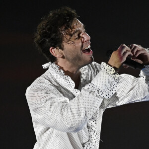 Mika en concert à Padoue en Italie le 1er février 2020.