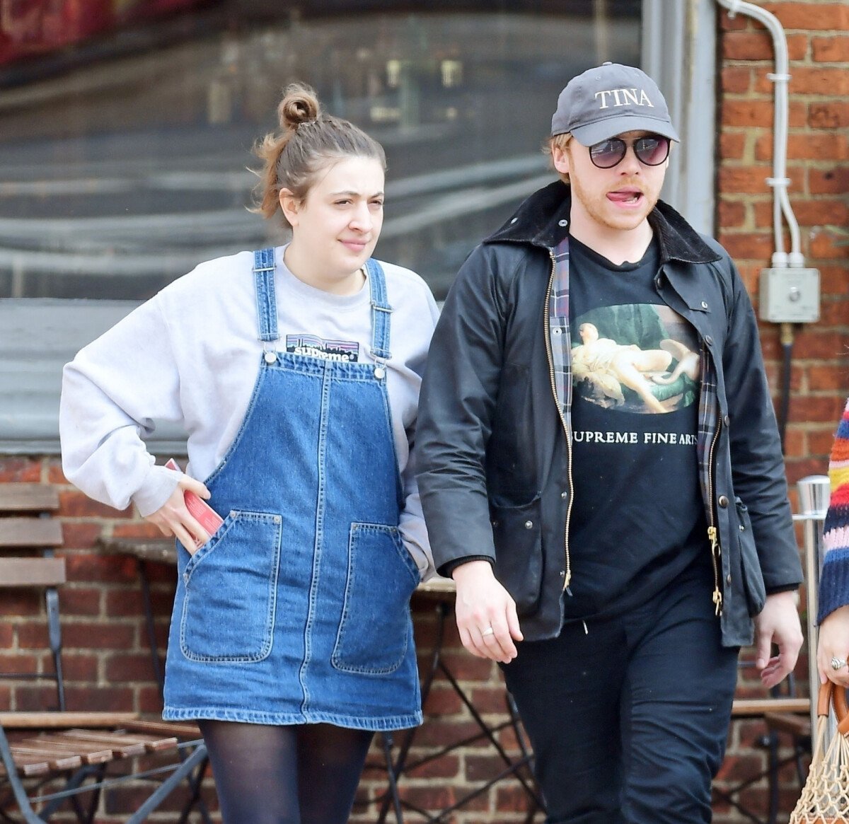 Photo Exclusif Rupert Grint et sa compagne Groome déjeunent