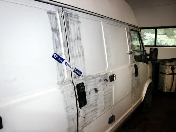 Le camion blanc utilisé par Michel Founiret. Photo by ABACAPRESS.COM