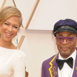 Spike Lee, Tonya Lewis Lee - Photocall des arrivées de la 92e cérémonie des Oscars 2020 au Hollywood and Highland à Los Angeles. Le 9 février 2020.