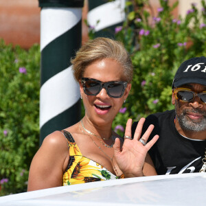 Tonya Lewis Lee et son mari Spike Lee - People au Lido lors du 76e Festival du Film de Venise, la Mostra. Le 31 Août 2019.