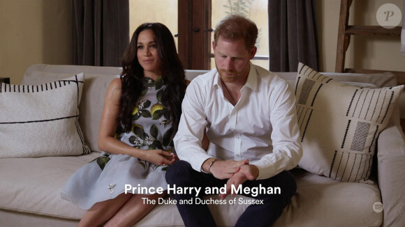 Le prince Harry et Meghan Markle (enceinte), duc et duchesse de Sussex, font leur première apparition en podcast sur Spotify depuis l'annonce de la deuxième grossesse de Meghan le 22 février 2021.