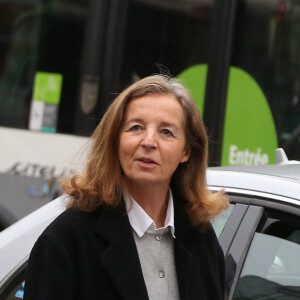 Jean Rochefort et sa femme Françoise Vidal - Obsèques de Danièle Delorme en l'église de Saint-Germain-des Prés à Paris. Le 23 octobre 2015