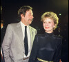 Nicole Garcia et Jean Rochefort à la cérémonie des César en 1985.