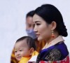 La reine du Bhoutan Jetsun Pema avec ses deux fils sur Instagram, décembre 2020.