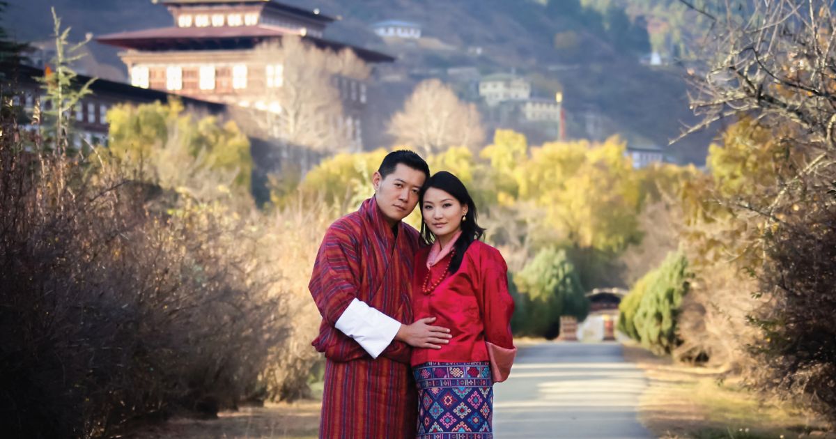 Le roi Jigme Khesar Namgyel Wangchuck et son épouse la reine Jetsun