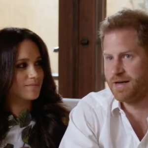 Meghan Markle, enceinte de son deuxième enfant, et son mari le prince Harry, s'expriment dans le Spotify Stream On du 22 février 2021.