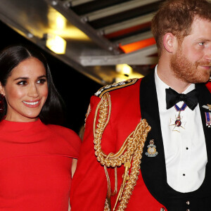 Le prince Harry, duc de Sussex, et Meghan Markle, duchesse de Sussex assistent au festival de musique de Mountbatten au Royal Albert Hall de Londres.