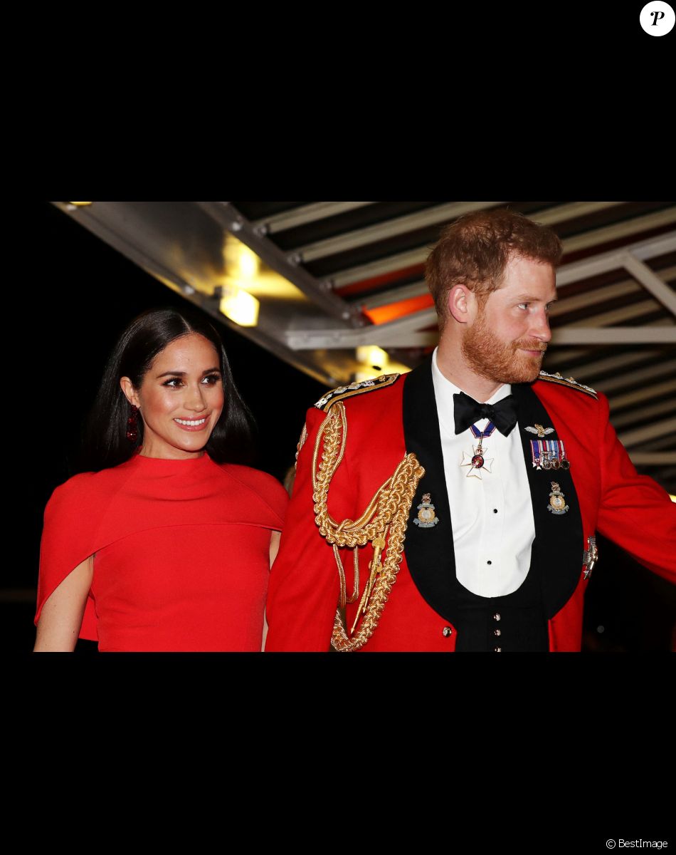 Le prince Harry, duc de Sussex, et Meghan Markle, duchesse de Sussex assistent au festival de musique de Mountbatten au Royal Albert Hall de Londres.