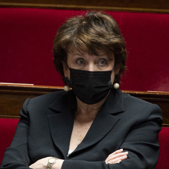 Roselyne Bachelot, ministre de la Culture lors d'une séance de questions au gouvernement à l'Assemblée nationale à Paris, France, le 2 février 2021. © Jean-Baptiste Autissier/Panoramic/Bestimage 