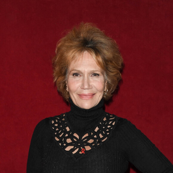 Exclusif - Clémentine Célarié - Backstage de l'enregistrement de l'émission "Sidaction, ensemble contre le Sida - Merci Line" au Paradis Latin à Paris, qui sera diffusée le 27 mars sur France 2. Le 1er mars 2021. © C.Guirec-C.Moreau / Bestimage 