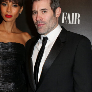 Sonia Rolland et son compagnon Jalil Lespert - Vanity Fair a organisé un dîner à l'occasion du classement des "50 français les plus influents du monde" à l'hotel Salomon de Rothschild à Paris le 6 décembre 2016. © Dominique Jacovides/Bestimage