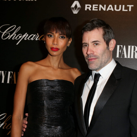 Sonia Rolland et son compagnon Jalil Lespert - Vanity Fair a organisé un dîner à l'occasion du classement des "50 français les plus influents du monde" à l'hotel Salomon de Rothschild à Paris le 6 décembre 2016. © Dominique Jacovides/Bestimage