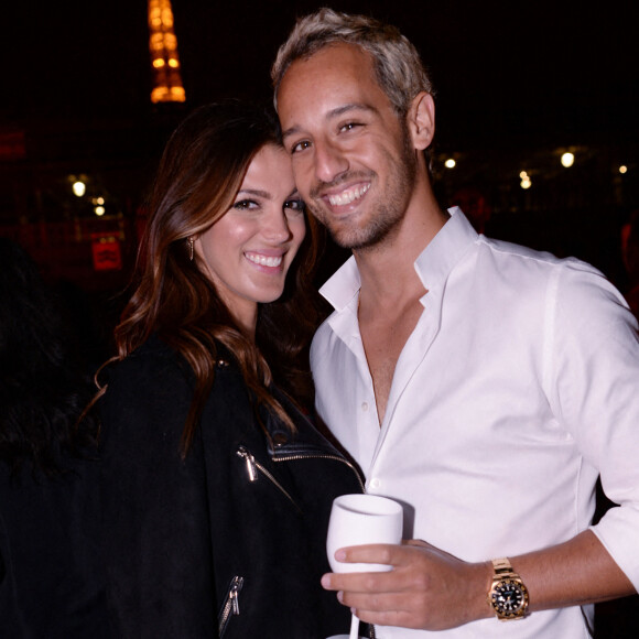 Exclusif - Iris Mittenaere (Miss France et Miss Univers 2016) et son compagnon Diego El Glaoui - Maëva Coucke fête son 26ème anniversaire sur la péniche "Pastel" avec ses amis à Paris le 27 juin 2020. © Rachid Bellak/Bestimage