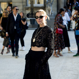 Clotilde Courau arrive au défilé Haute Couture Valentino collection Automne-Hiver 2019/20 à l'hôtel Salomon de Rothschild à Paris, France, le 3 juillet 2019. © Jean-Baptiste Autissier/Panoramic/Bestimage