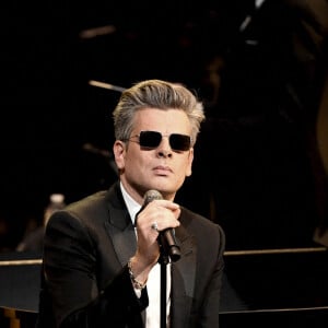 Benjamin Biolay, chef d'orchestre de la 46e cérémonie des César à l'Olympia à Paris. Le 12 mars 2021. © Pierre Villard/ Pool / Bestimage