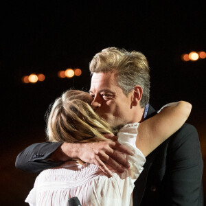 Louane Emera, Benjamin Biolay - Enregistrement de l'émission "La Chanson secrète 6" à la Scène musicale à Paris. Le 8 septembre 2020. © Gaffiot-Moreau / Bestimage