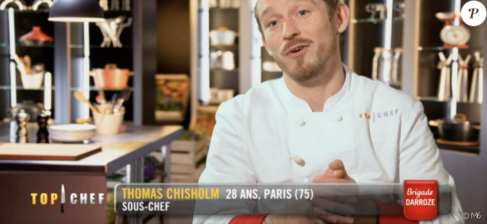 Thomas dans "Top Chef 2021" sur M6.