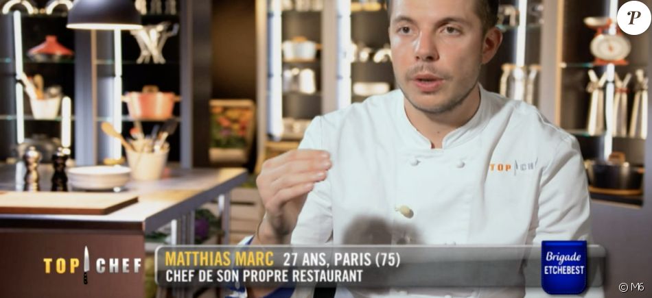 Matthias dans "Top Chef 2021" sur M6.
