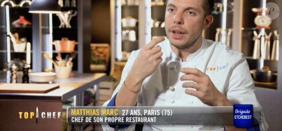 Matthias dans "Top Chef 2021" sur M6.