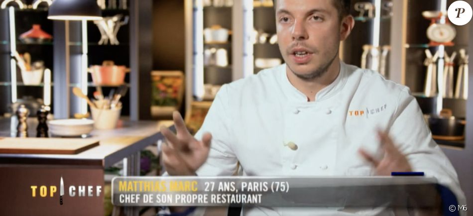 Matthias dans "Top Chef 2021" sur M6.
