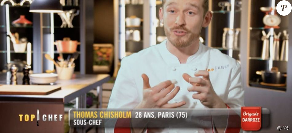 Thomas dans "Top Chef 2021" sur M6.