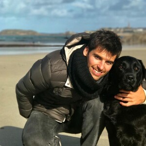 Yoann Gourcuff et son chien