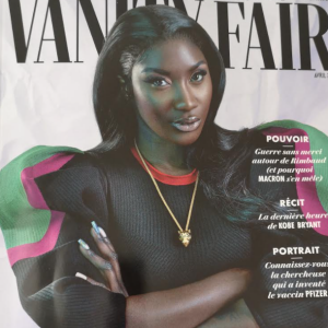 Une de "Vanity Fair" avec Aya Nakamura en Une. Avril 2021.