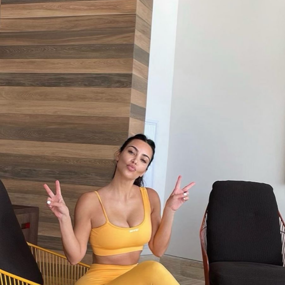 Kim Kardashian en vacances au Mexique. Avril 2021.