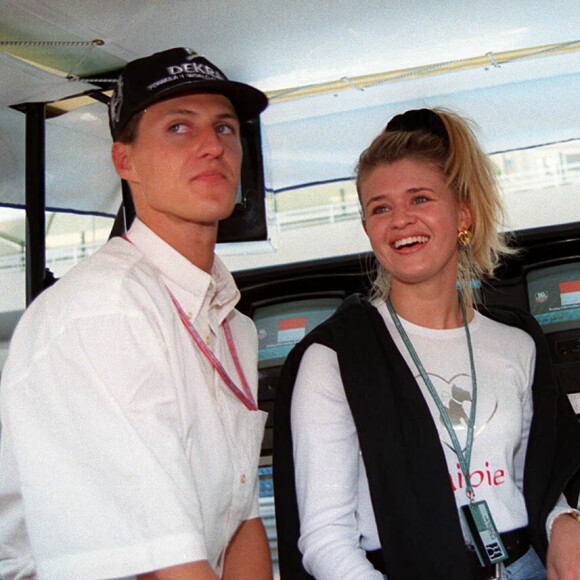 Michael Schumacher et Corinna à Monaco en juin 1995.