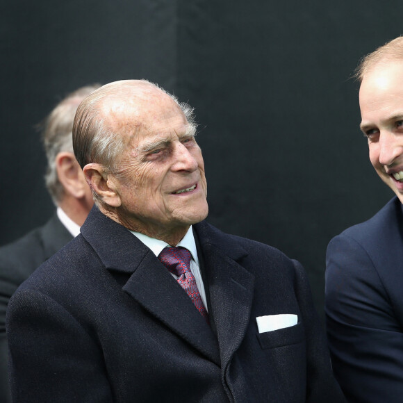 Le prince Philip, duc d'Edimbourg, et le prince William, duc de Cambridge - La famille royale d'Angleterre lors de la célébration du 800ème anniversaire de "Magna Carta" à Runnymede. Le 15 juin 2015