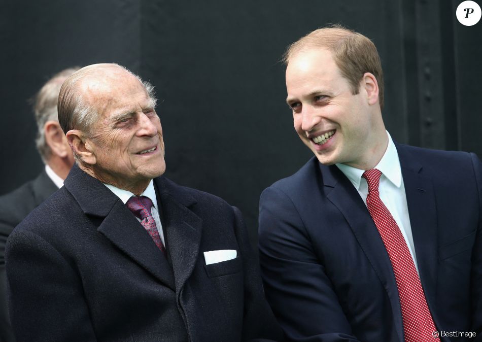 Le prince Philip, duc d'Edimbourg, et le prince William, duc de Cambridge - La famille royale d'Angleterre lors de la célébration du 800ème anniversaire de "Magna Carta" à Runnymede. Le 15 juin 2015