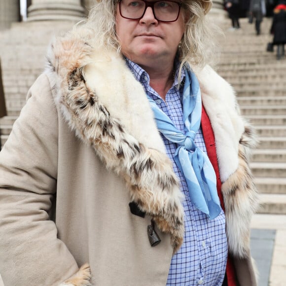 Pierre-Jean Chalençon - Arrivées à la messe anniversaire à la mémoire de Pierre Cardin en l'église de La Madeleine à Paris. Le 29 janvier 2021