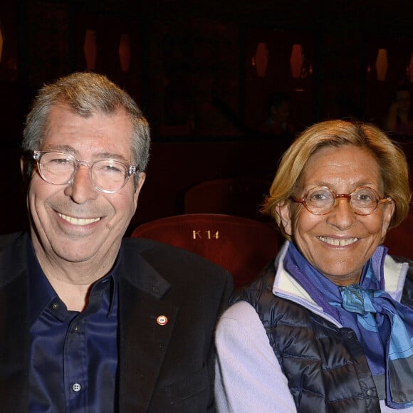 Exclusif - Patrick Balkany et sa femme Isabelle à la pièce de théâtre "La Candidate" à La Michodière à Paris, le 27 avril 2016 © Coadic Guirec / Bestimage