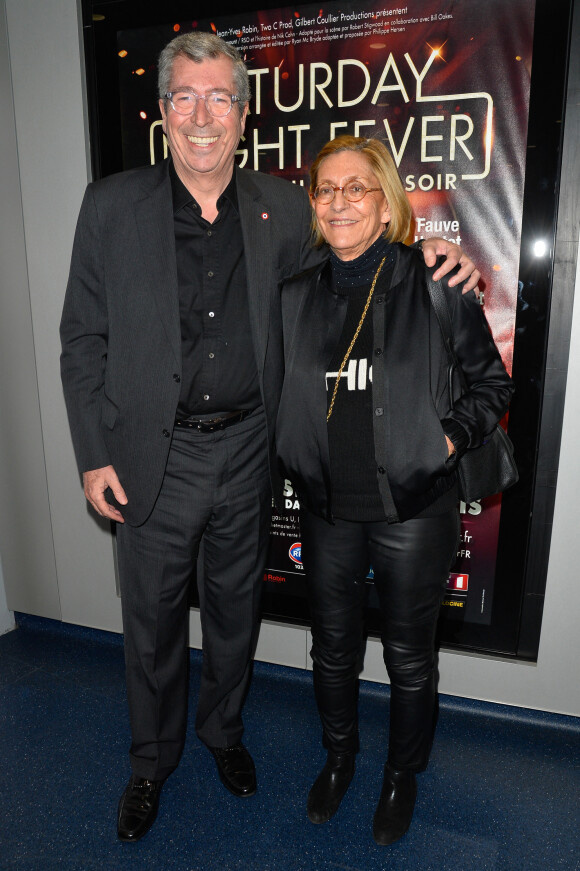 Exclusif - Patrick Balkany et sa femme Isabelle à la générale de la comédie musicale "Saturday Night Fever" au Palais des Sports de Paris le 9 février 2017. © Coadic Guirec - Dominique Jacovides / Bestimage