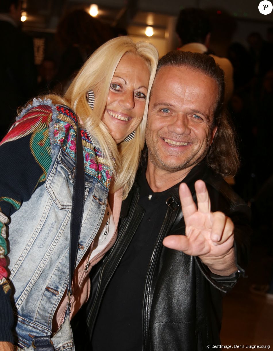 Exclusif - André Bouchet (Passe-Partout de Fort Boyard) et sa femme - People au concert de Jean-Francois Varlet à l'Européen à Paris le 2 octobre 2017. © Denis Guignebourg/BestImage