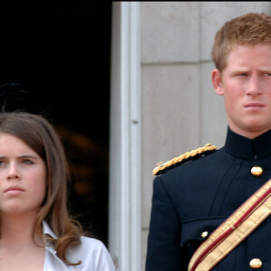 La princesse Eugénie et le prince Harry - Cérémonie Trooping the Colour pour les 80 ans de la reine Elizabeth