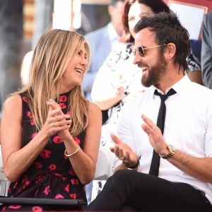 Jennifer Aniston et son mari Justin Theroux à Hollywood, le 26 juillet 2017.