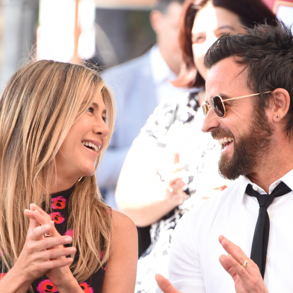 Jennifer Aniston et son mari Justin Theroux à Hollywood, le 26 juillet 2017.