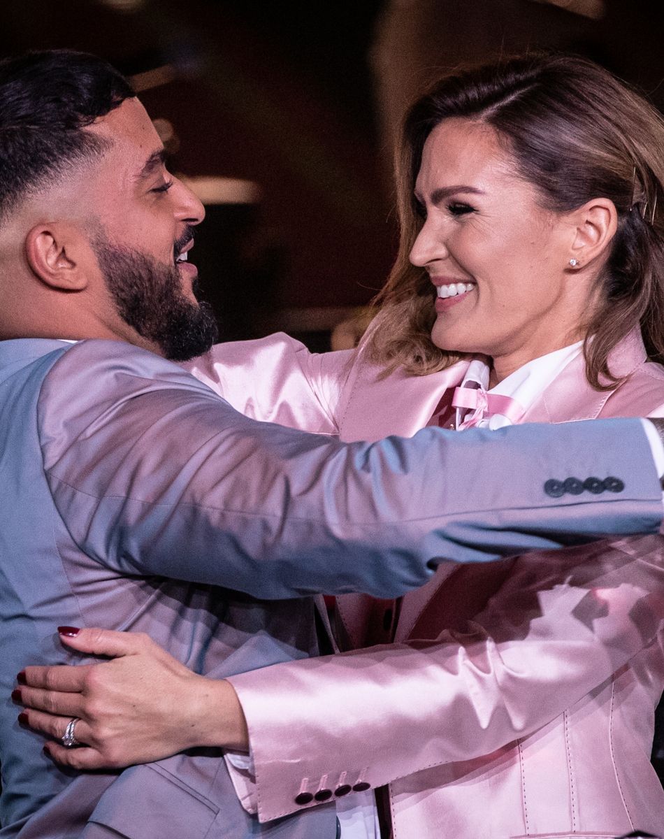 Vitaa et Slimane à la 35e cérémonie des Victoires de la musique à la Seine musicale de Boulogne-Billancourt, le 14 février 2020. © Cyril Moreau/Bestimage