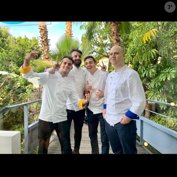Martin Feragus avec des amis de "Top Chef", photo Instagram du 10 février 2020
