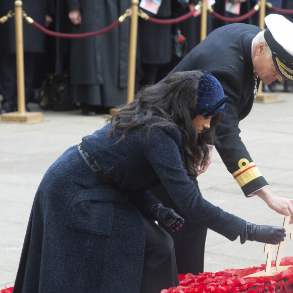 Meghan Markle, duchesse de Sussex, assiste au 'Remembrance Day', une cérémonie d'hommage à tous ceux qui sont battus pour la Grande-Bretagne, à la Westminster Abbey. Le 7 novembre 2019. © Ray Tang via Zuma Press/Bestimage