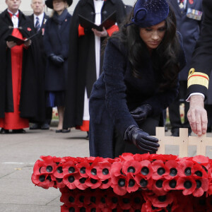 Meghan Markle, duchesse de Sussex, assiste au 'Remembrance Day', une cérémonie d'hommage à tous ceux qui sont battus pour la Grande-Bretagne, à la Westminster Abbey. Le 7 novembre 2019. © Ray Tang via Zuma Press/Bestimage