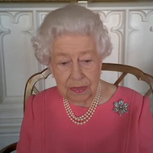 La reine Elisabeth II d'Angleterre encourage les anglais à se faire vacciner contre le coronavirus (COVID-19) le 26 février 2021.