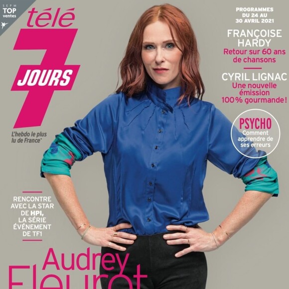 Audrey Fleurot en couverture de "Télé 7 Jours", numéro dans les kiosques le 19 avril 2021.