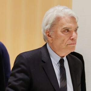 Exclusif - Bernard Tapie à la sortie de la 11e chambre correctionnelle, 2e section du tribunal de Paris, le 1er avril 2019. © CVS/Bestimage 