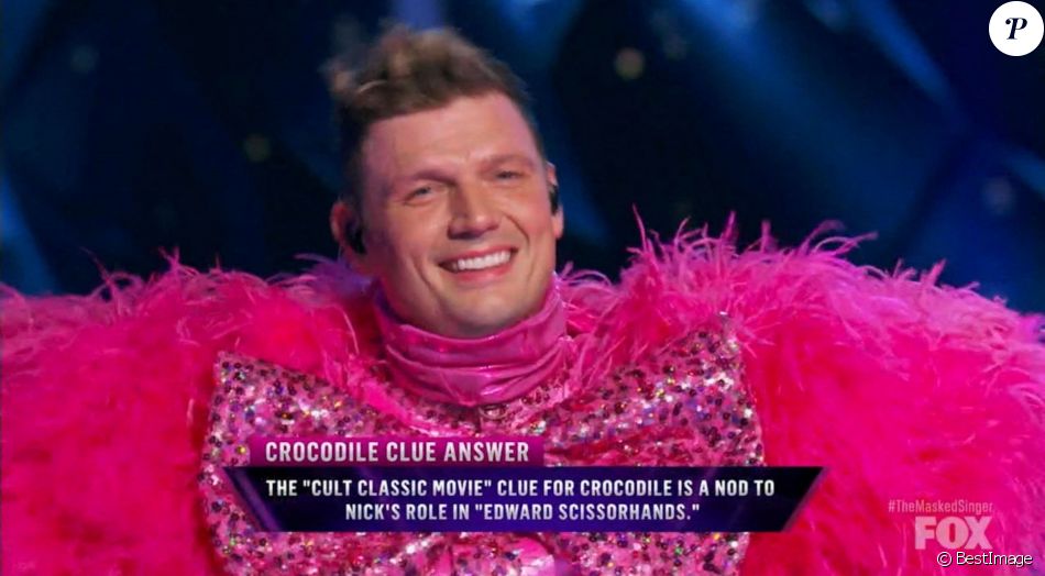 Nick Carter dans la saison 4 de l'émission "The Masked Singer", remportée par LeAnn Rimes.
