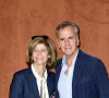 Bernard de La Villardière et sa femme Anne au Village Roland Garros lors du tournoi de Roland-Garros 2019. Paris, le 26 mai 2019.