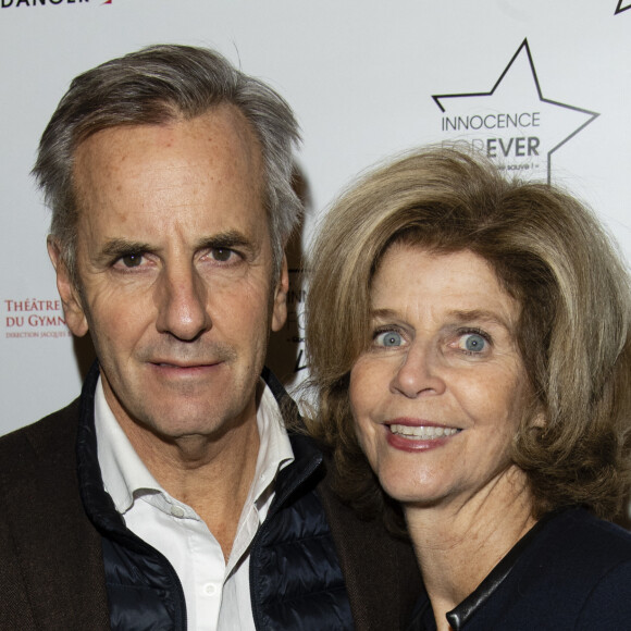 Bernard de La Villardière et sa femme Anne de la Villardière - Photocall de la soirée Innocence Forever au théâtre du gymnase à Paris le 26 novembre 2018. © Cyril Moreau-Pierre Perusseau/Bestimage