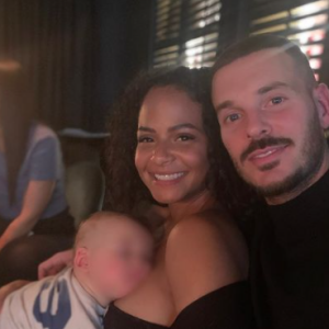 M. Pokora, Christina Milian et leur fils Isaiah. Janvier 2021.